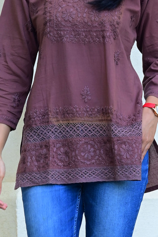 Jali Breeze Boxy Kurti