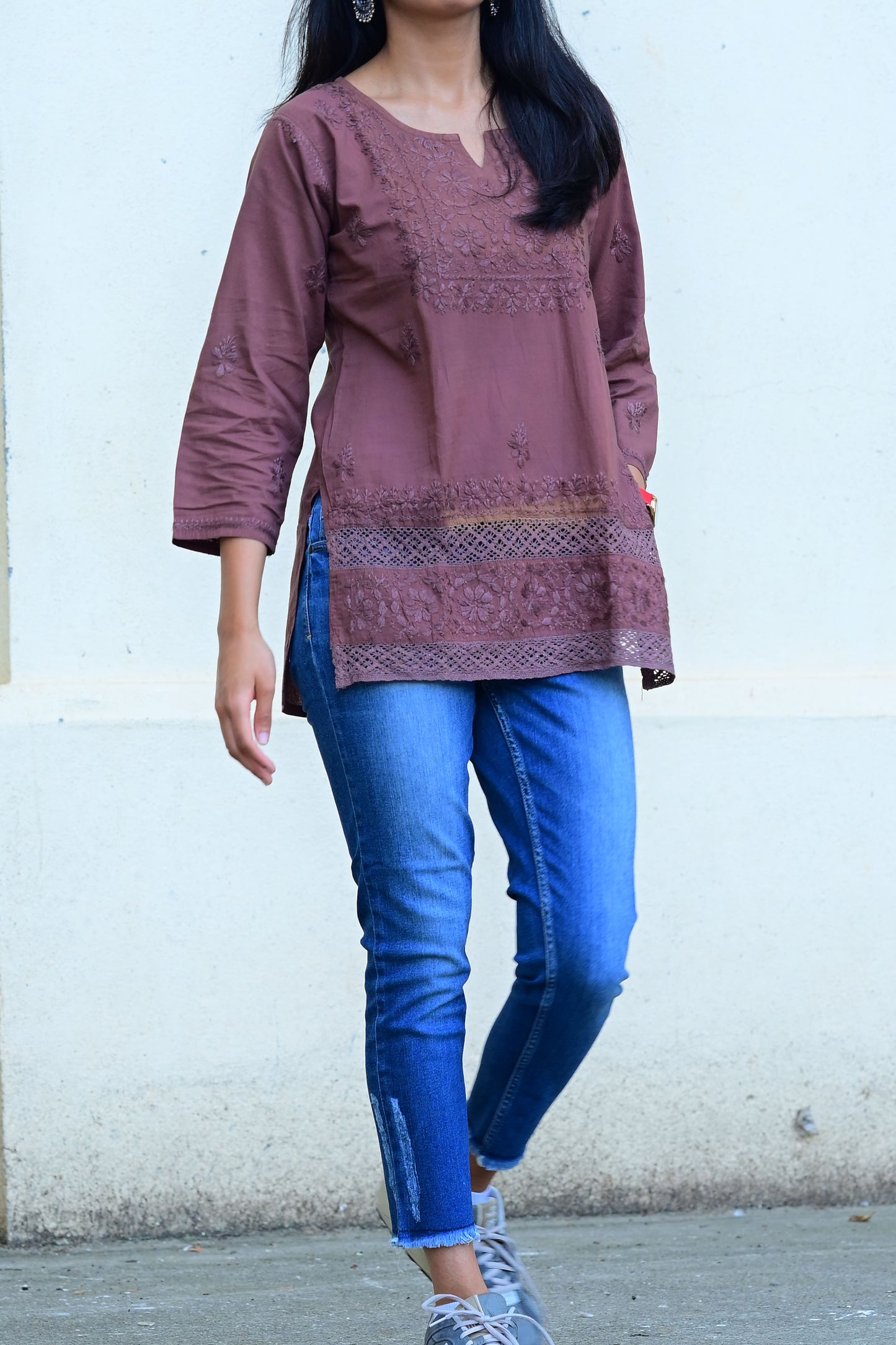 Jali Breeze Boxy Kurti