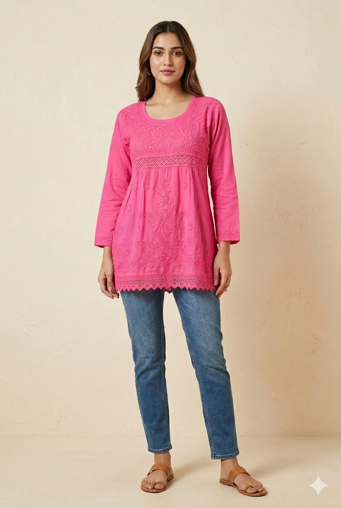 Jali Breeze Boxy Kurti